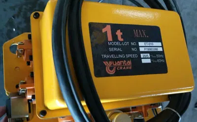 1 Ton 3M Electric Chain Hoist with Dual-speed Lifting and Operation for Sale to Australia