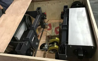 Embalaje de Puente Grúa Monorriel tipo Europeo de 10 Toneladas