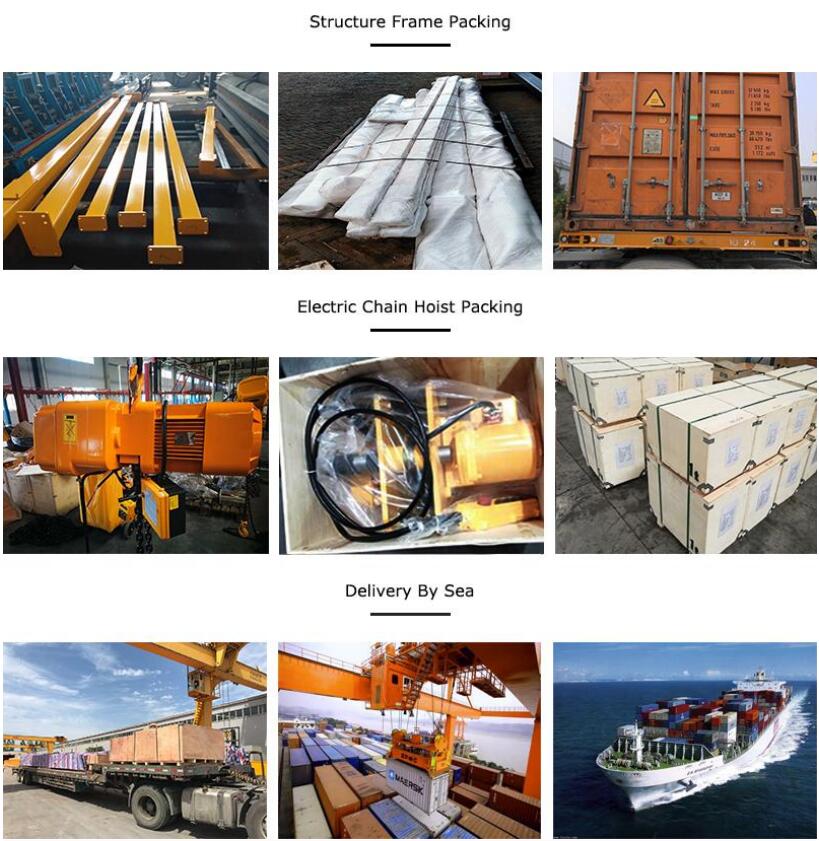 Embalaje y Entrega de Grúa Pórtico Portátil de 5 Toneladas