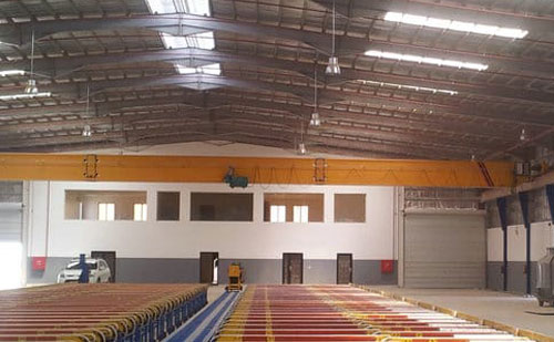 5 Ton 32.5 M Low Headroom Single Girder Overhead Crane for Sale to Philippines