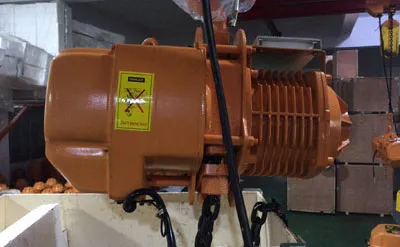 Polipasto Eléctrico de Cadena Fijo de 3 Toneladas y 9 Metros Venta a República Dominicana