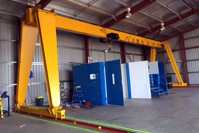 European Single Girder Gantry Crane Supplied to Australia