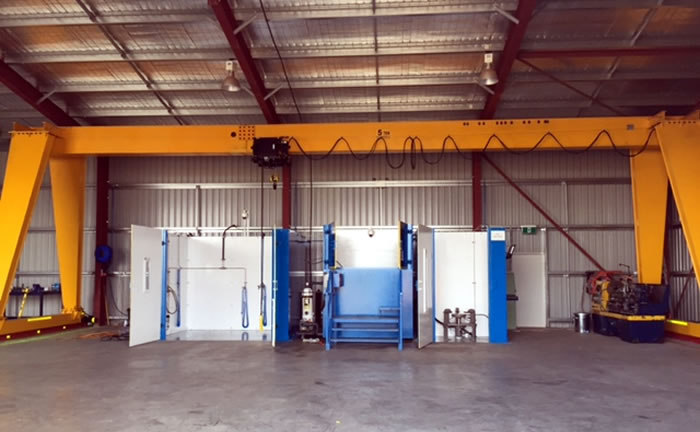 Grúa pórtico con polipasto de una viga serie NMH