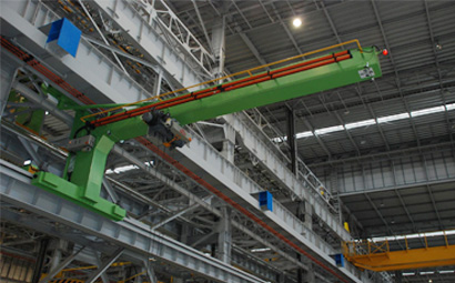 Grúa giratoria móvil de pared serie BB